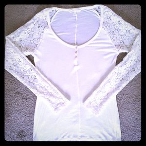 Victoria’s Secret long sleeve waffle knit henley